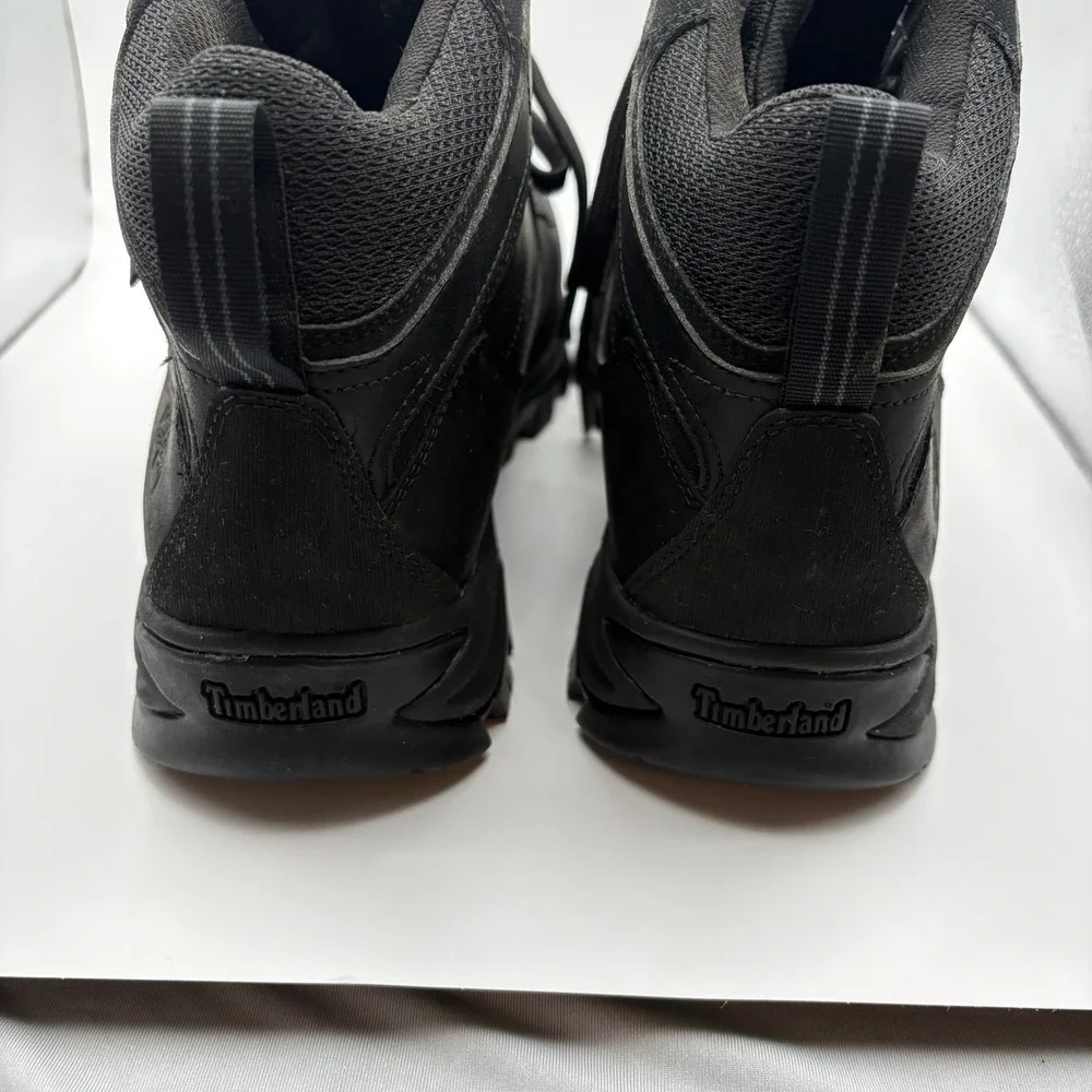 Timberland Mens 11.5 Mt Maddsen Hiking Boots Black Mid Top TimberDRY AntiFatigue